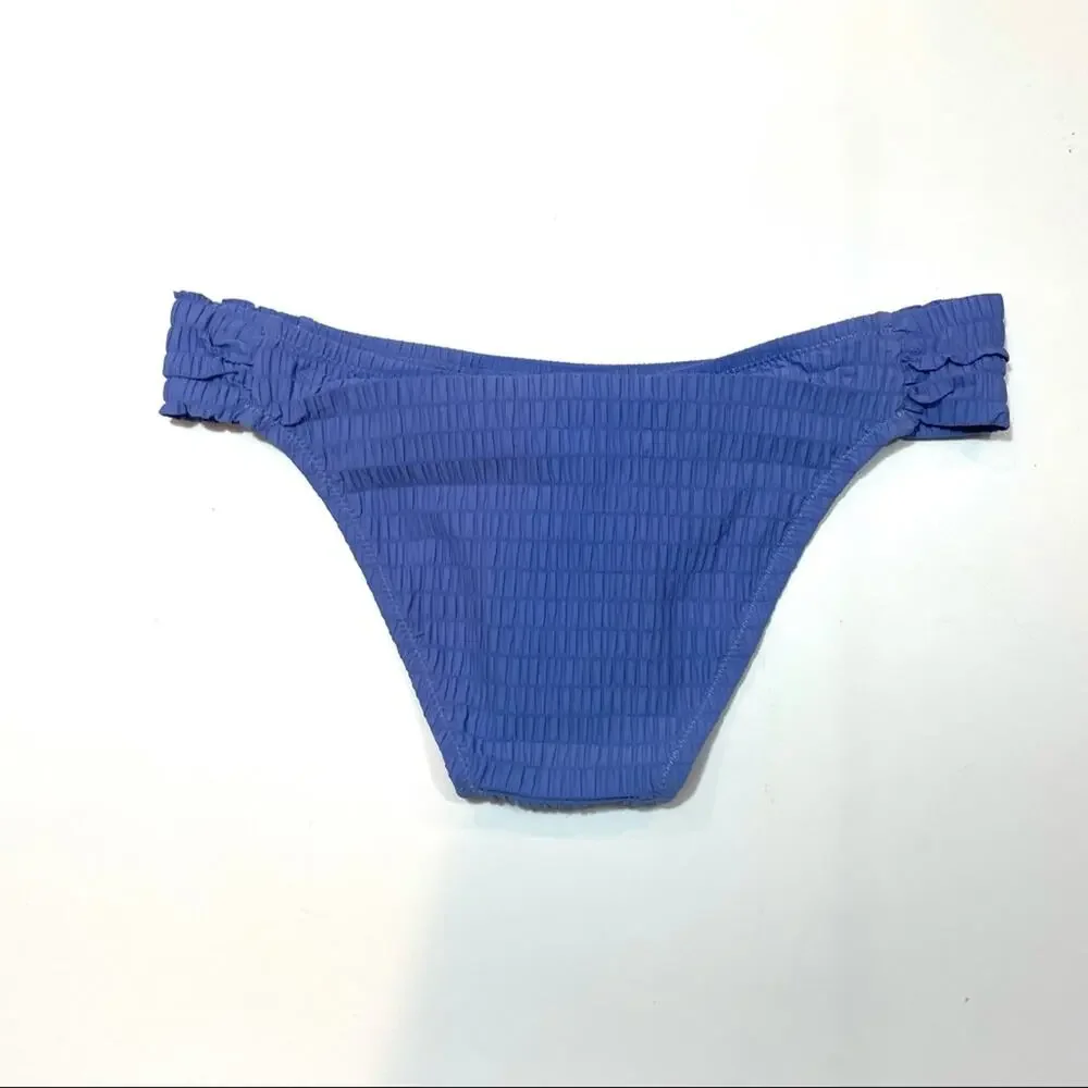 Jessica Simpson Smocked Hipster Bikini Swim Bottom